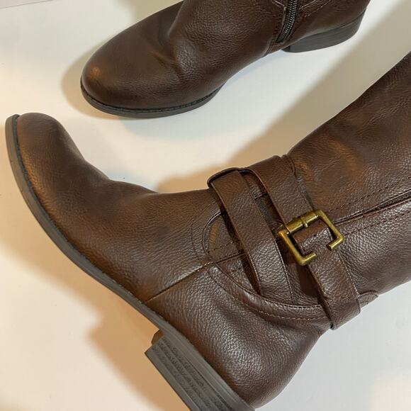 LifeStride Francesca Wide Calf Tall Shaft Boot Knee High Dark Brown Sz 8 WC - Picture 4 of 15